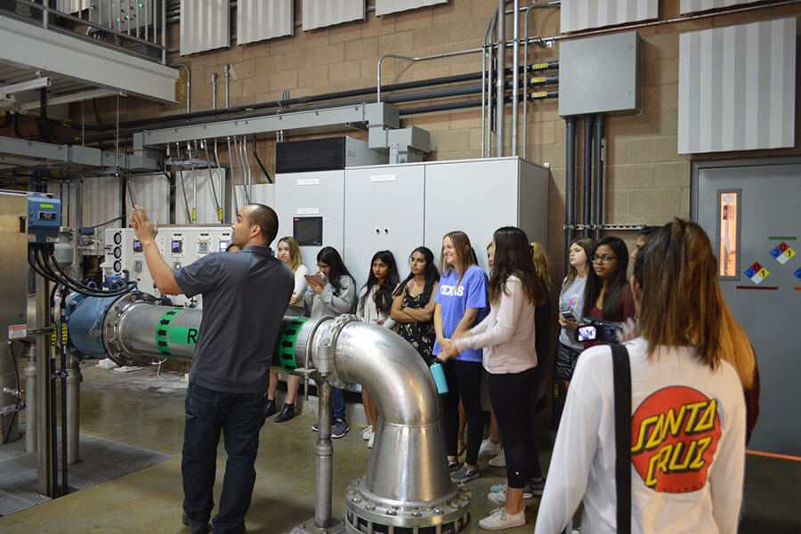 Summer Interns Tour Water Reclamation Plant